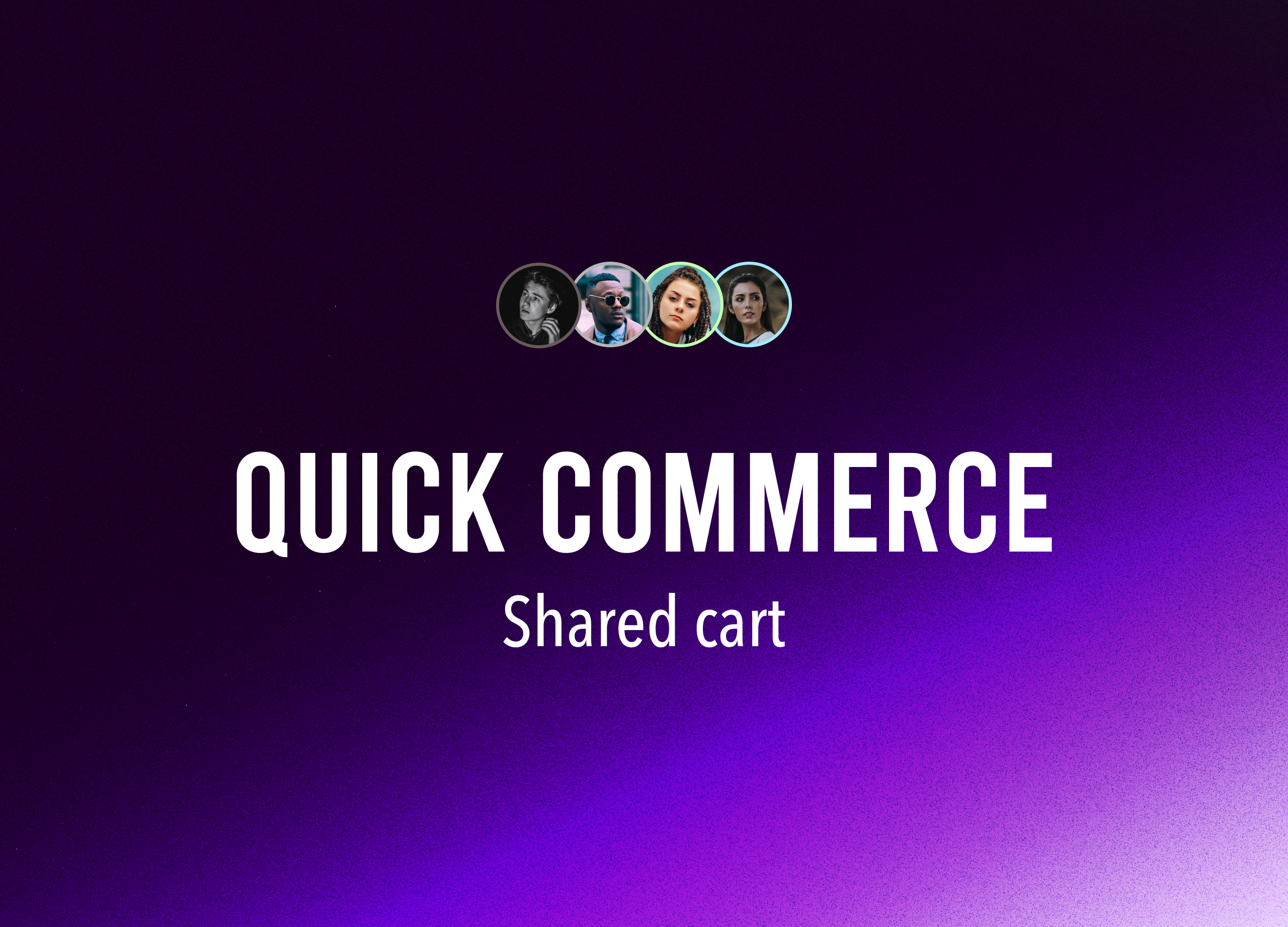 Quick commerce shared cart concept